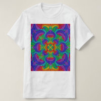 Rainbow Vintage Psychedelic Fractal Kaleidoscope