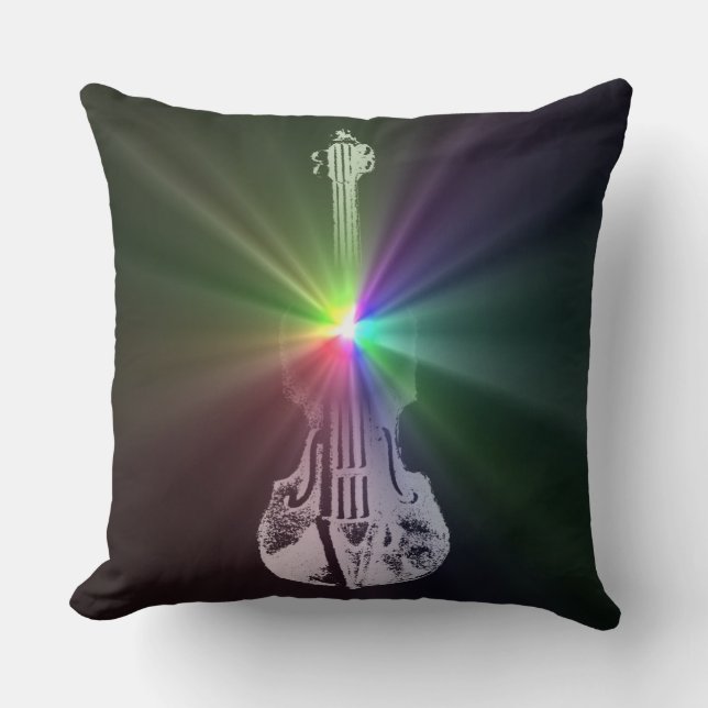 Rainbow Violin Cushion (Front)