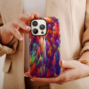 Rainbow Volcanic Abstract   iPhone 14 Case-Mate Case