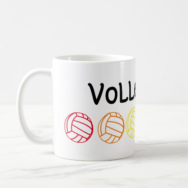 Rainbow Volleyball Mug (Left)