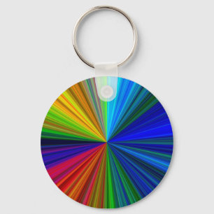 Rainbow Vortex Key Ring