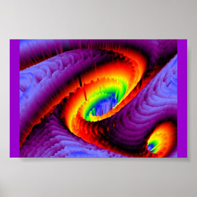 Rainbow Vortex Poster (Front)