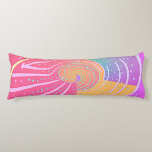 Rainbow Vortex Swirl  Body Cushion