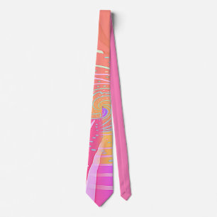 Rainbow Vortex Swirl Tie