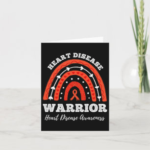 Rainbow Warrior Heart Disease Awareness Card