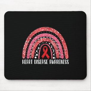 Rainbow Warrior Heart Disease Awareness Mouse Pad