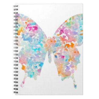 Rainbow Watercolor Butterfly Notebook