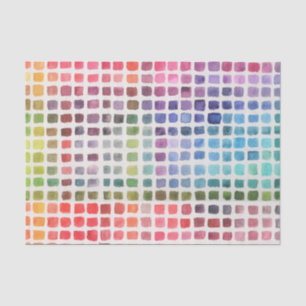 Rainbow Watercolor Swatches Tissue Paper