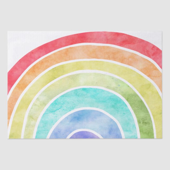 Rainbow Watercolor Tissue Paper (Front)