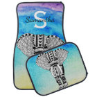 Rainbow Watercolor Tribal Elephant Personalised