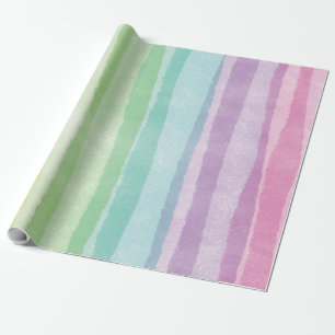Rainbow Watercolor Unicorn Party Wrapping Paper