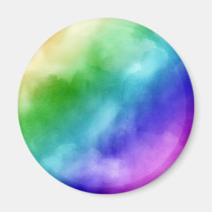 Rainbow Watercolors Magnet