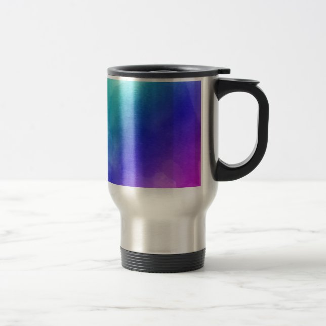Rainbow Watercolors Travel Mug (Right)