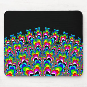 Rainbow Waterfall - Fractal Art Mouse Pad