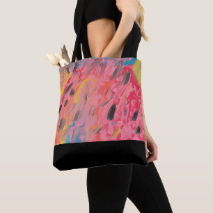 Rainbow Waterfall Painting Tote Bag