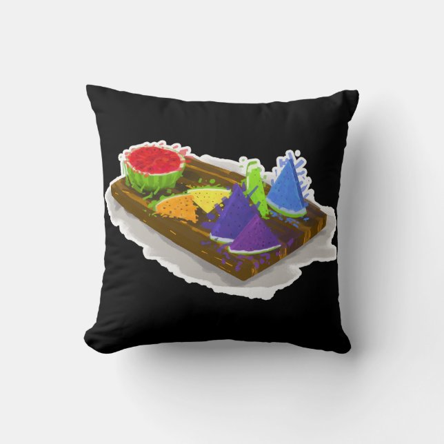Rainbow Watermelon Cushion (Front)