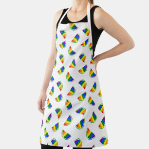 Rainbow Watermelon Pattern Apron
