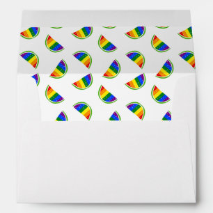Rainbow Watermelon Pattern Envelope
