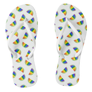 Rainbow Watermelon Pattern Jandals