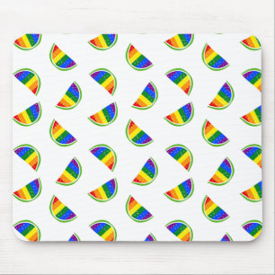 Rainbow Watermelon Pattern Mouse Pad