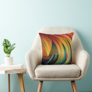 Rainbow Wave Cushion