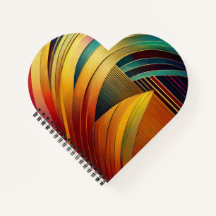Rainbow Wave Notebook