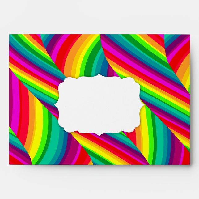 Rainbow Waves A7 Envelope (Front)