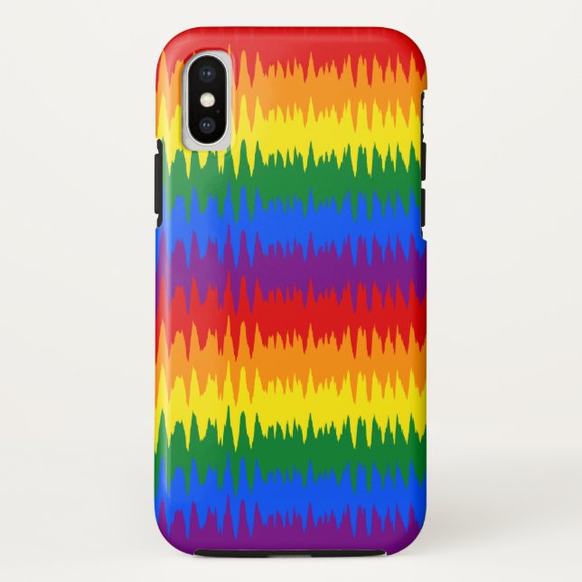 Rainbow Waves Case-Mate iPhone Case (Back)