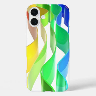 Rainbow waves iPhone 16 plus case