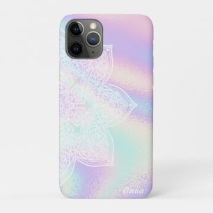 *~* Rainbow Waves Holographic Iridescent Mandala Case-Mate iPhone Case