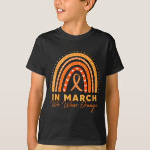 Rainbow We Wear Orange Multiple Sclerosis Awarenes T-Shirt