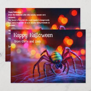 🌈🕷️Rainbow Web Magic greeting card