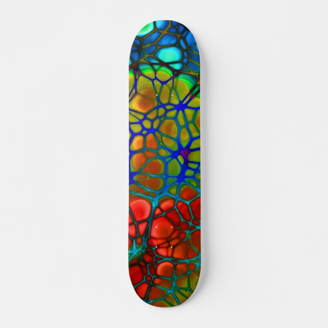 rainbow web skateboard (Front)