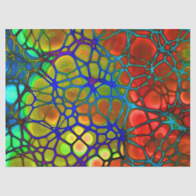 rainbow web tissue paper (Front)