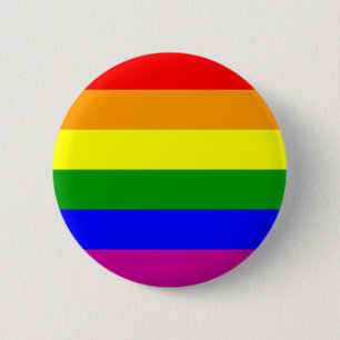 Rainbow Wedding/Gay Pride 6 Cm Round Badge