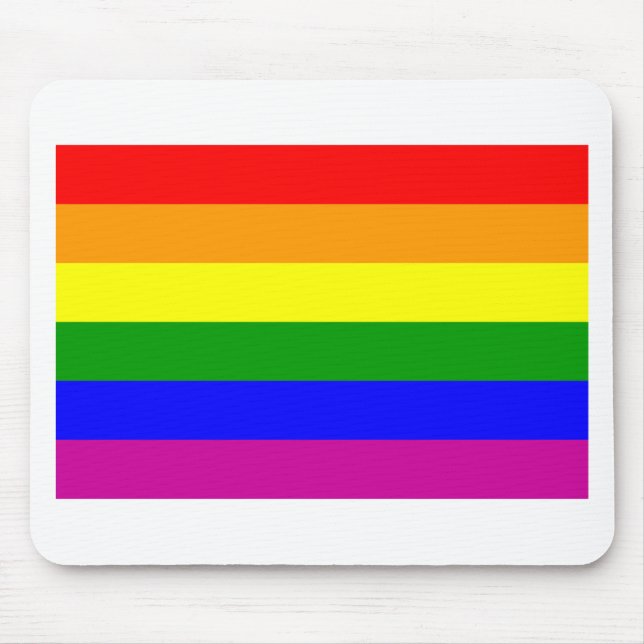 Rainbow Wedding Mouse Pad (Front)