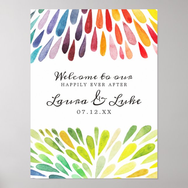 Rainbow Wedding Poster (Front)