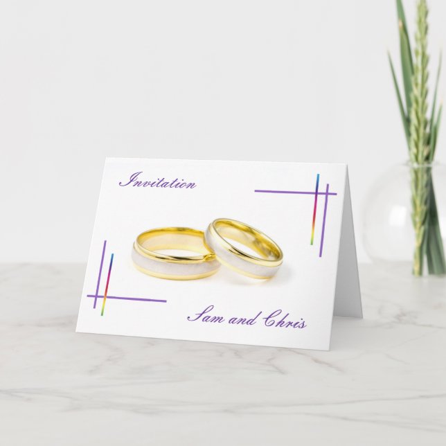 Rainbow Wedding Template (Front)