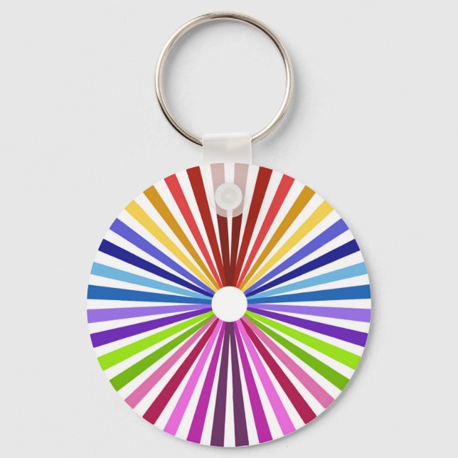 Rainbow Wheel Key Ring (Front)