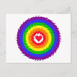 Rainbow Wheel postcard