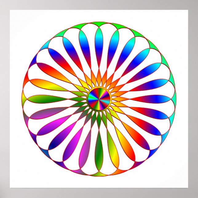 Rainbow Wheel Poster (Front)