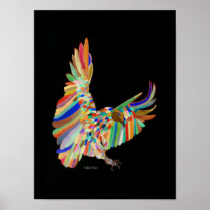 Rainbow wings LeeMarie's Drawing Poster