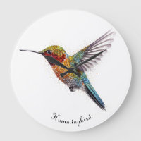 Rainbow Wings: Vibrant Hummingbird Art, custom
