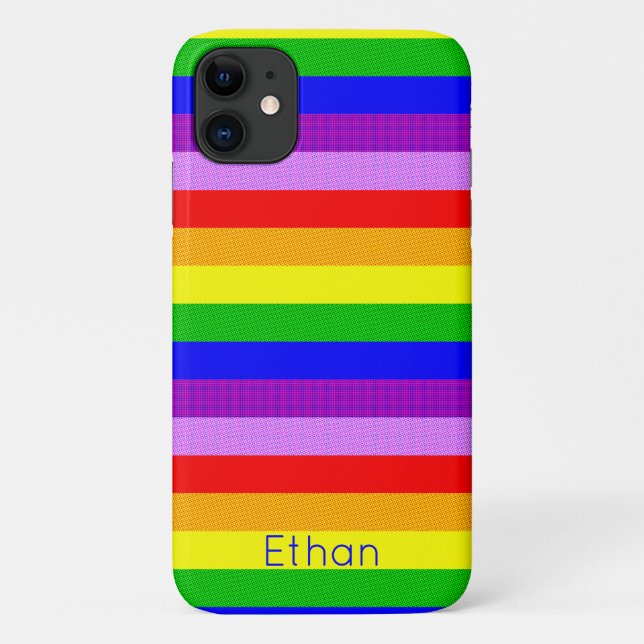 Rainbow with a dotty pattern Case-Mate iPhone case (Back)