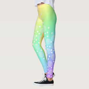 Rainbow with Circles Leggings