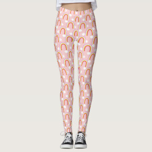 Rainbow with Cloud Pink Leggings