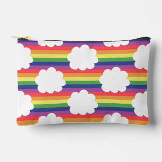Rainbow with Clouds Accessory Pouch