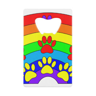 Rainbow With Dog Paw Prints