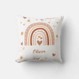 Rainbow with first name - Gift girl Cushion