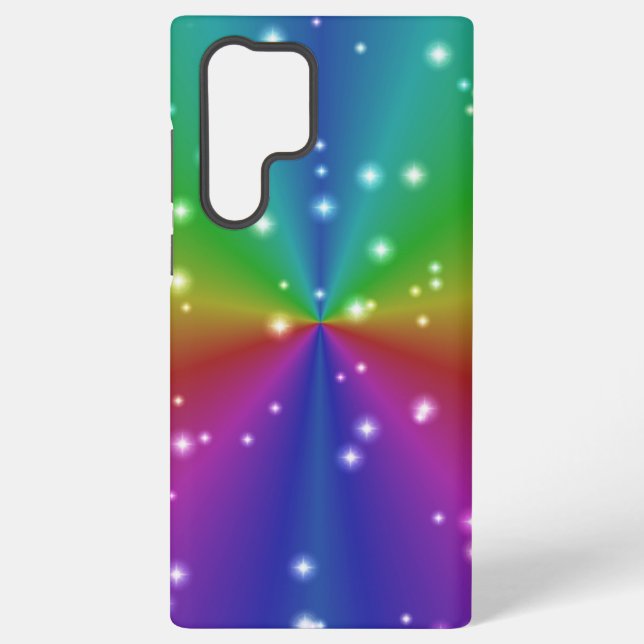 Rainbow with Stars Samsung Galaxy S22 Ultra Case (Back)